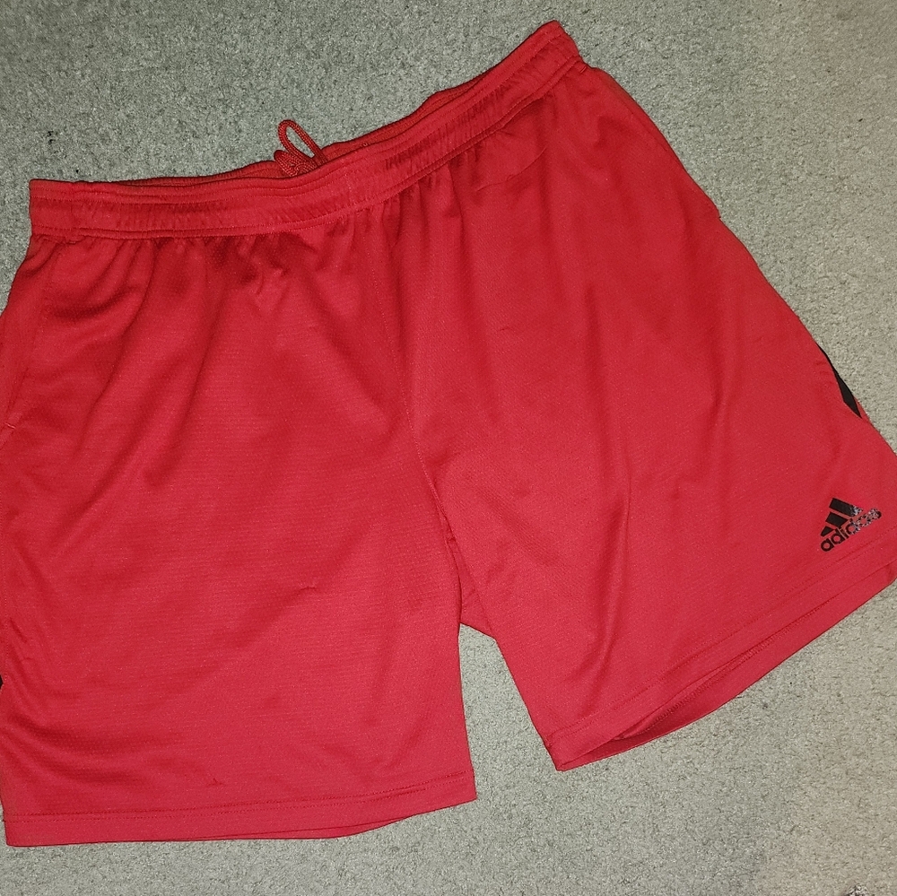 Adidas Men's Athletic Red Shorts